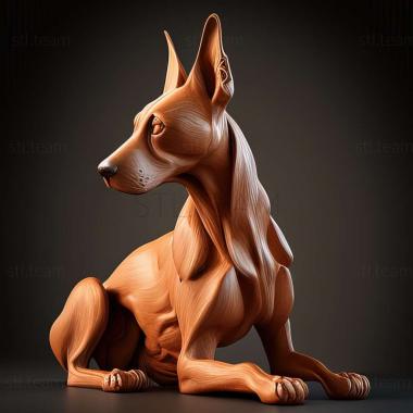 3D model Cirneco del Etna dog (STL)